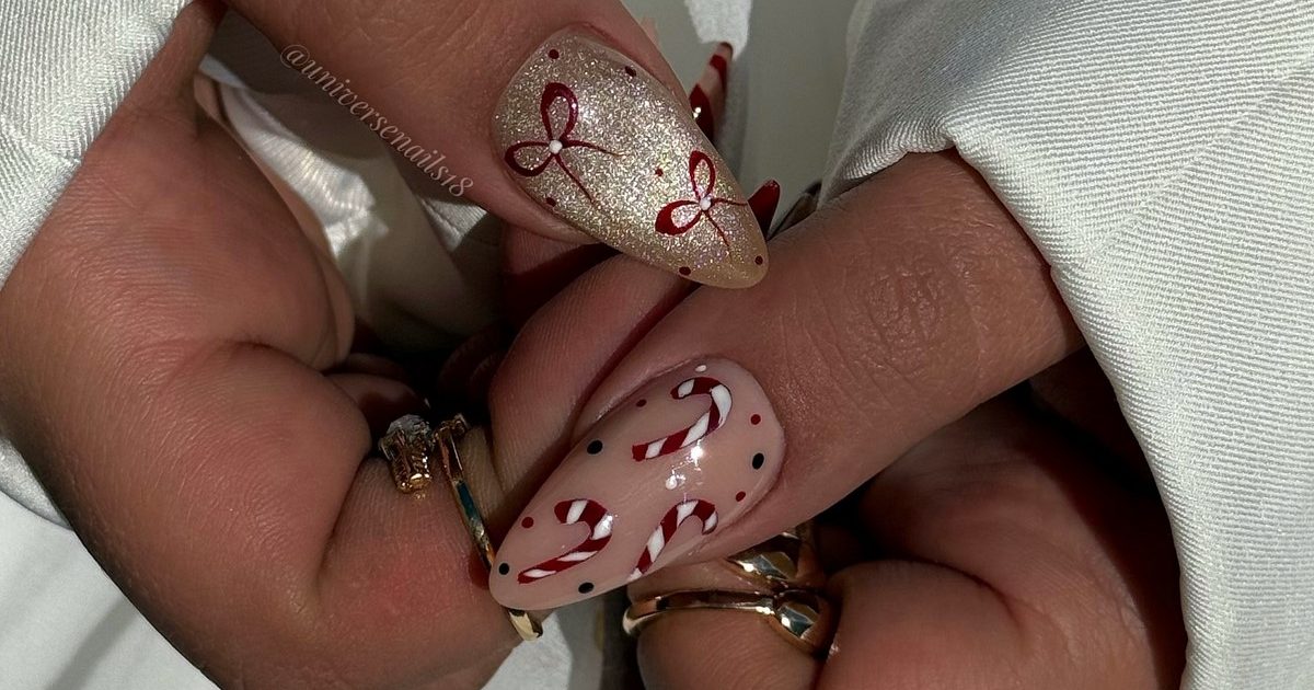 Бархатный маникюр на Новый год 2027: сияющий тренд