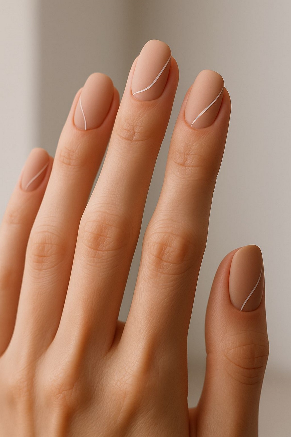 Маникюр с тонкой линией: аккуратный акцент на ногтях