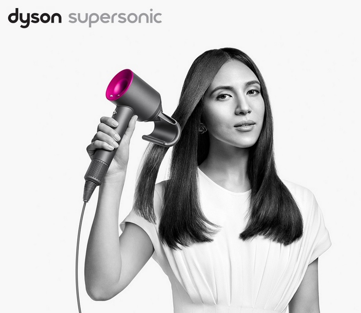 Фен Dyson Supersonic с насадкой для разглаживания волос