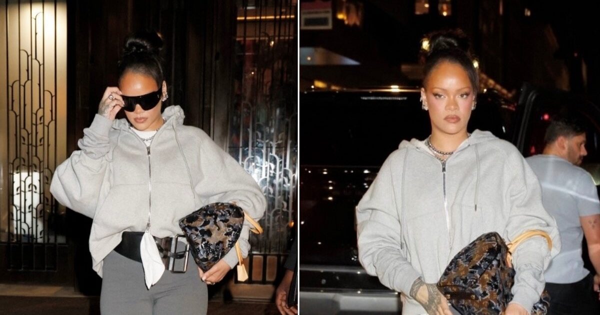 Рианна носит Louis Vuitton со спортивным костюмом — и показывает новый люкс