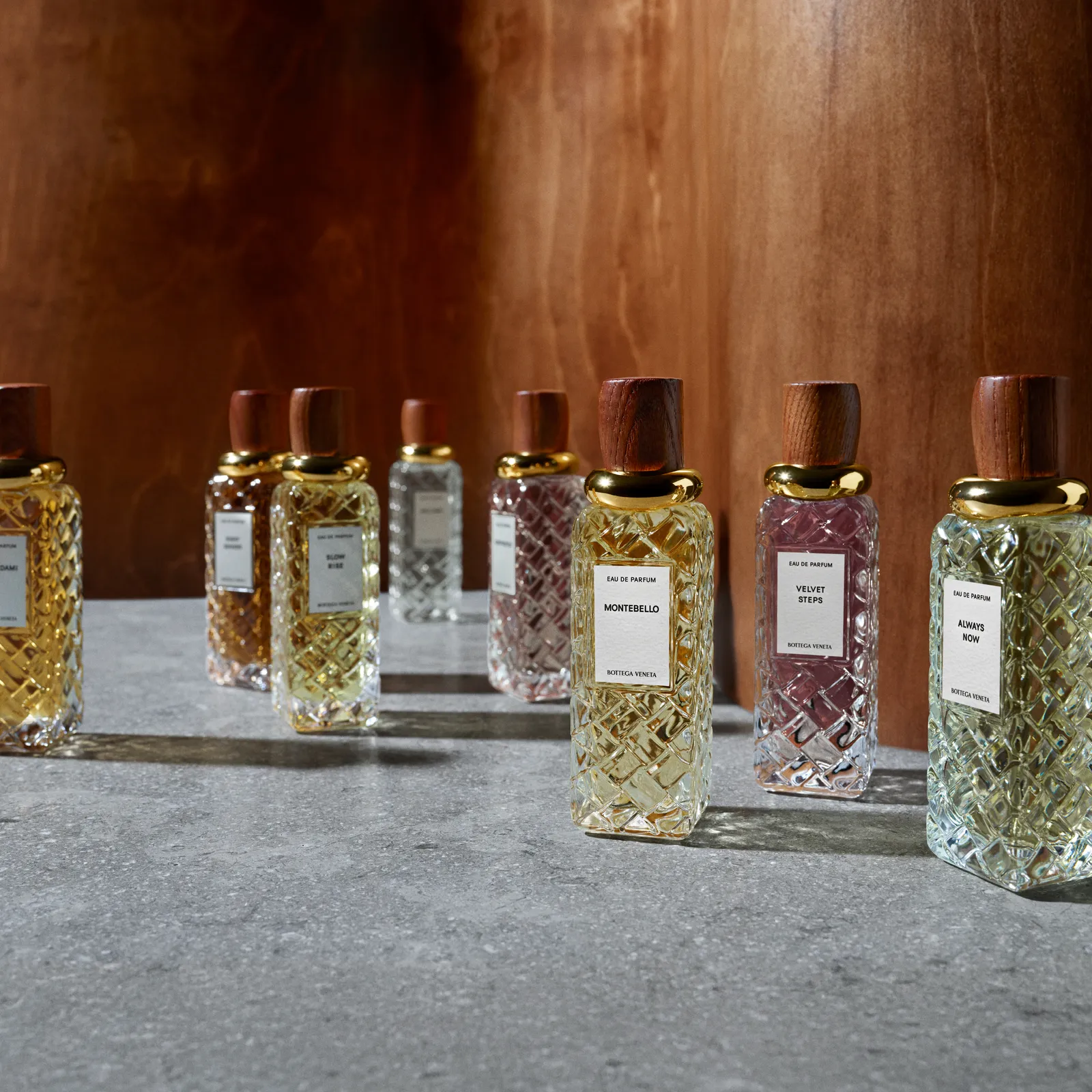 Парфюмерная коллекция Bottega Veneta во флаконах с плетеной фактурой